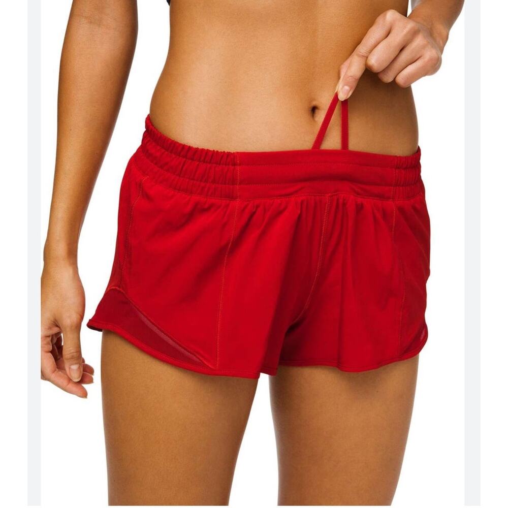 Lululemon Hotty Hot Short II 2.5 Athleisure Running Patriotic Workout Athletic 8 - Picture 4 of 14